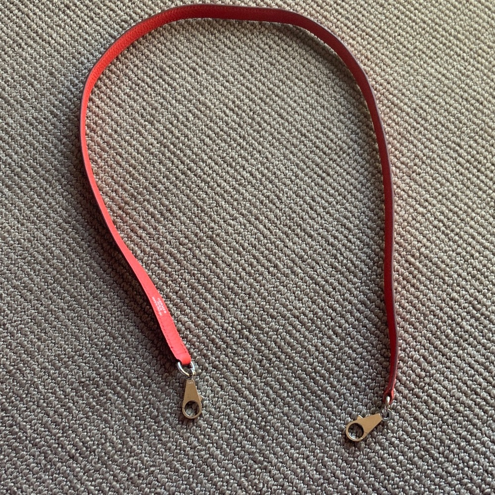 Hermes Red Leather Strap